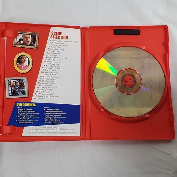 Cheaper by the Dozen DVD Steve Martin Bonnie Hunt Hilary Duff Comedy Family - Picture 2 of 3